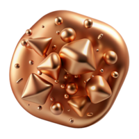 wonderful creative Copper Texture Realistic Material Cutout for 3d Rendering professional png