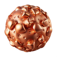 serene classic Copper Texture Realistic Material Cutout for 3d Rendering professional png