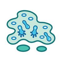 Bacterial Contamination in Stagnant Puddles After Rain vector
