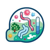 Bacteria and Disease Risks in Stagnant Water vector