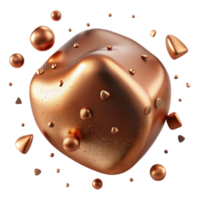 magnificent rustic Copper Texture Realistic Metal Finish Transparent for Product Visualizations authentic png