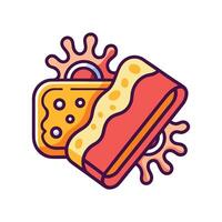 Illustration of Bacteria in Moist Towels vector