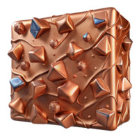 impressive classic Copper Texture Rough Surface Isolated for Architectural Visualization professional png