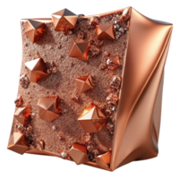 beautiful modern Copper Texture Rough Surface Isolated for Architectural Visualization authentic png