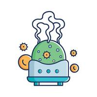 Bacteria Risks in Dirty Humidifiers vector