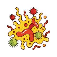 Rapid Bacterial Growth in Elevated Temperatures vector