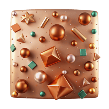 serene abstract Copper Texture Seamless Tileable Pattern Isolated for Game Assets authentic png