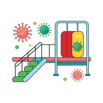 Investigation of Bacteria on Public Transportation Handrails vector