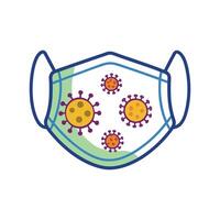 Exploring Bacterial Contamination on Cloth Face Masks vector