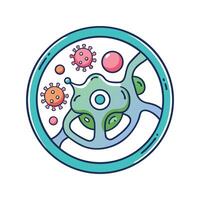 Bacterial Growth on Unwashed Car Steering Wheels vector