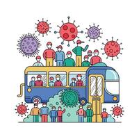 Presence of Bacteria Spreading in Crowded Transport vector