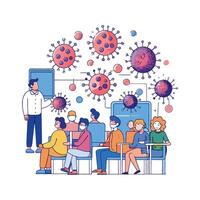 Investigating Bacterial Spread in Waiting Rooms vector