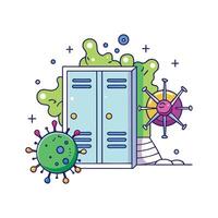 Investigating Bacterial Spread in Gym Locker Rooms vector