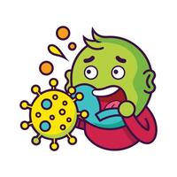 Bacterial Spread through Sneezing and Coughing vector