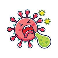 Investigating Bacterial Spread through Sneezing and Coughing vector