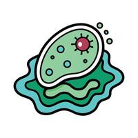 Exploring Bacterial Survival in Salty Water vector