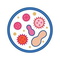 Method of Testing Bacteria Antibiotic Sensitivity vector