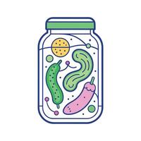 Analyzing Beneficial Bacterias Role in Pickles vector
