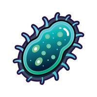 Bioluminescent Bacteria Glowing in the Dark vector
