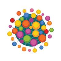 Exploring Chromatic Colonies of Bacteria vector