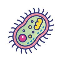 Clostridium Tetani Bacteria and Its Spore Characteristics vector