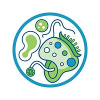 Exploring Oxygen Production Mechanism in Cyanobacteria vector
