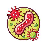 FleshEating Bacteria Responsible for Infections vector