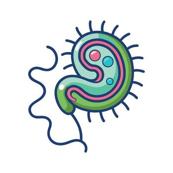 Overview of Spiral Flagella Characteristics in Helicobacter Pylori vector