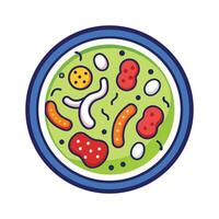 Lactobacillus Bacteria in Fermented Foods Overview vector