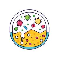 Studying Microbial Fermentation in Cheese Making vector