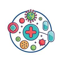 MultidrugResistant Bacteria Spread in Hospital Settings vector