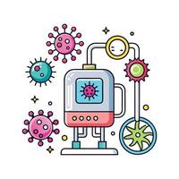 Investigating Pathogenic Bacteria in Healthcare Settings vector