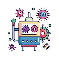 Overview of Pathogenic Bacteria on Medical Tools vector