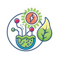 Photosynthetic Bacteria Producing Energy Overview vector
