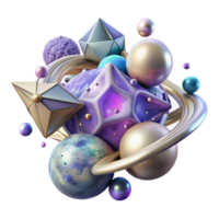 extraordinary abstract Cosmic Nebula Design Isolated for Branding Elements detailed png