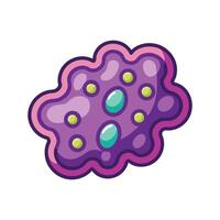 Overview of Purple GramPositive Bacteria Clusters vector