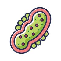 Examining RodShaped Bacteria with Thick Cell Walls vector
