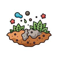 Examining Soil Bacterias Role in Nutrient Decomposition vector