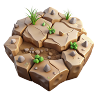 magnificent rustic Cracked Soil Texture Barren Cutout for Agricultural Projects original png