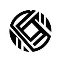 Geometric Black and White , a Circular of Intersecting Lines, Square Forms, and Shadows on White Background. vector