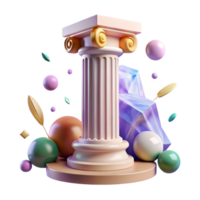 beautiful creative Doric Column Isolated Cutout Classical Architecture authentic png