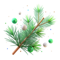 magnificent rustic Pine Branch Needles Green Texture Isolated Nature png