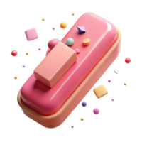 wonderful vintage Pink Eraser with Soft Grip Correction Tool Transparent Background for Writing high quality png
