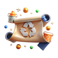 magnificent abstract Reduce Reuse Recycle Symbol Text Banner Transparent high quality png