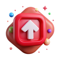extraordinary abstract Red Upload Icon Isolated for Web Applications png