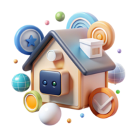vibrant rustic Remote Access Smart Home Icons Transparent for Mobility png
