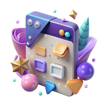 atemberaubend kreativ reaktionsschnell Design ui Kit isoliert zum Netz Design Original png