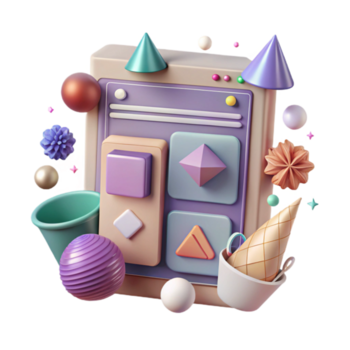 dramatisch rustikal reaktionsschnell Design ui Kit isoliert zum Netz Design png