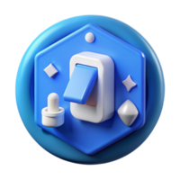 beautiful abstract Restroom Sign Blue White Toilet Icon Cutout for Accessibility png