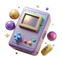 vibrant artistic Retro Game Console Transparent for Gaming Projects detailed png